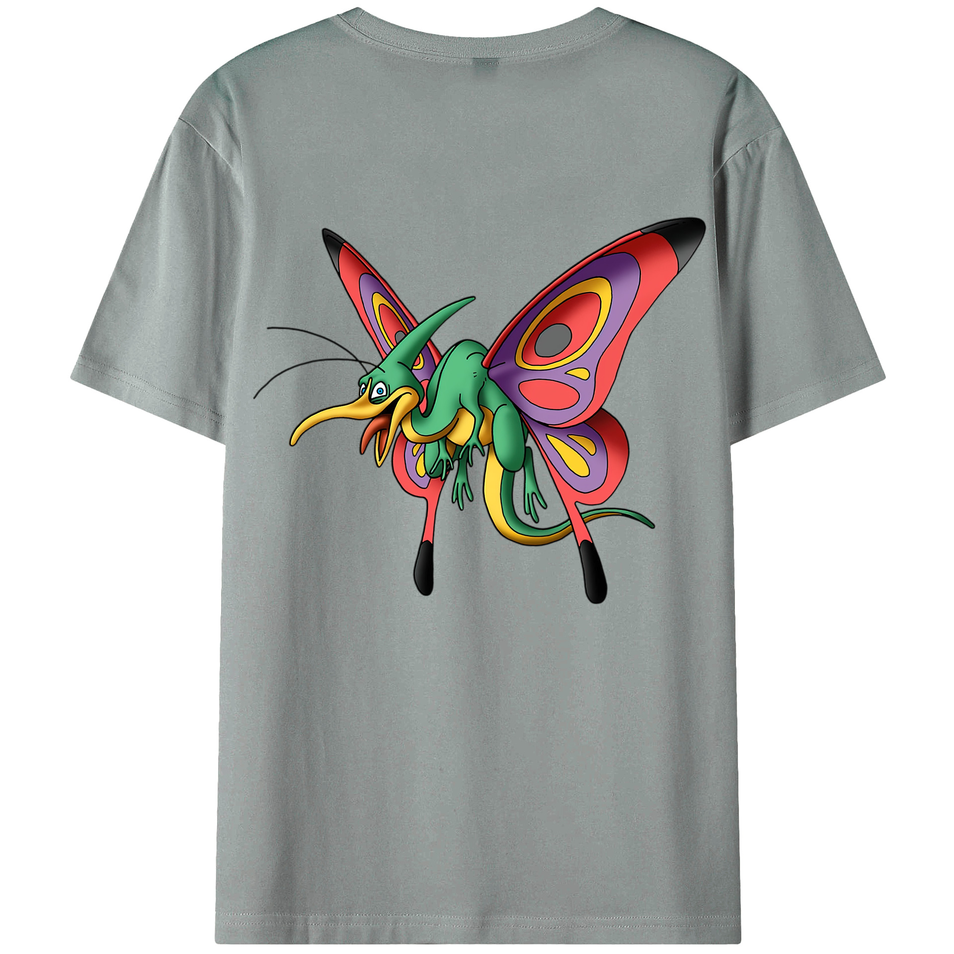 （画像用） ドラゴンクエスト Doragon Kuesuto Dragon Quest 綿100％ メンズ半袖Tシャツ（バックプリント） 通気性